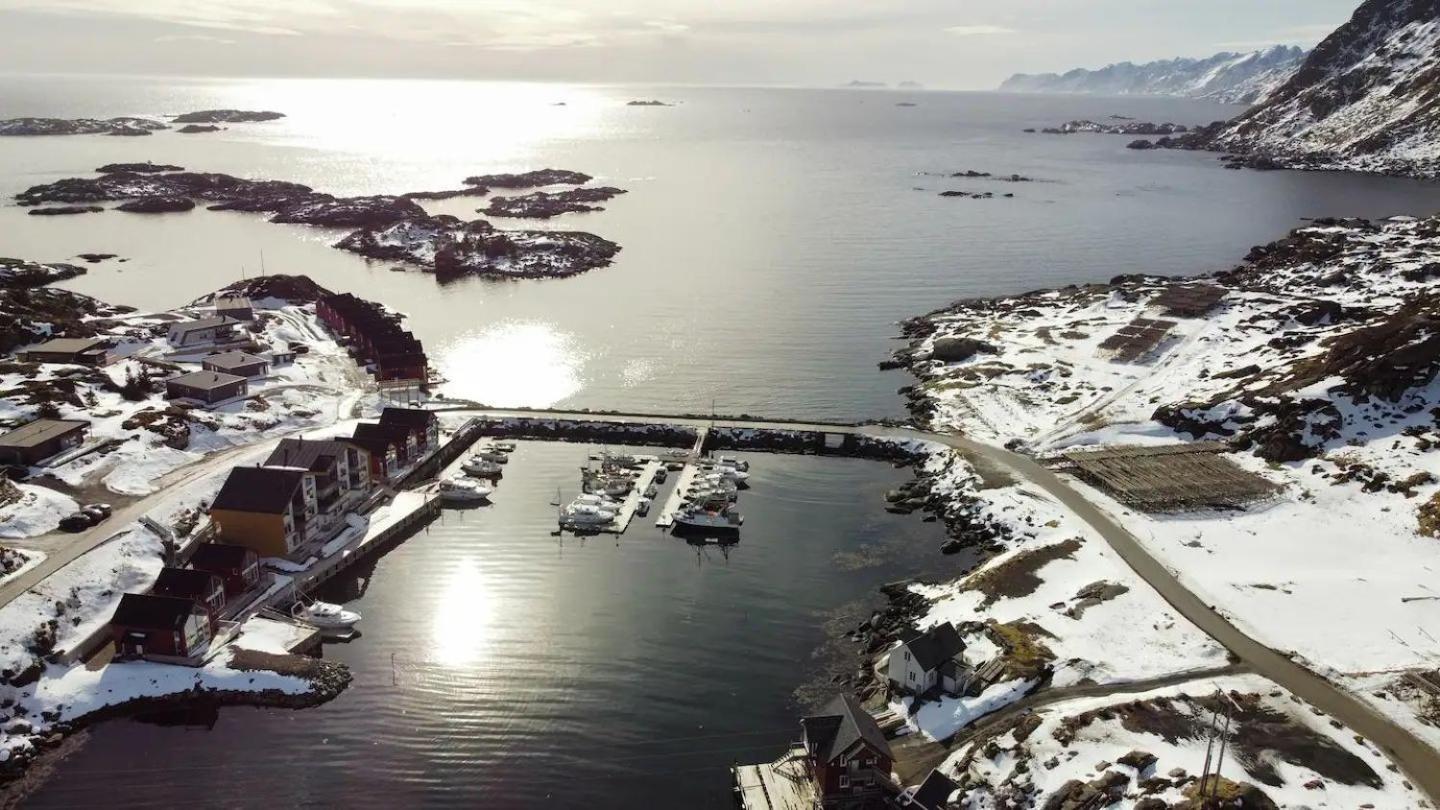 Spektakulaer Rorbu I Autentiske Omgivelser Ballstad Bagian luar foto